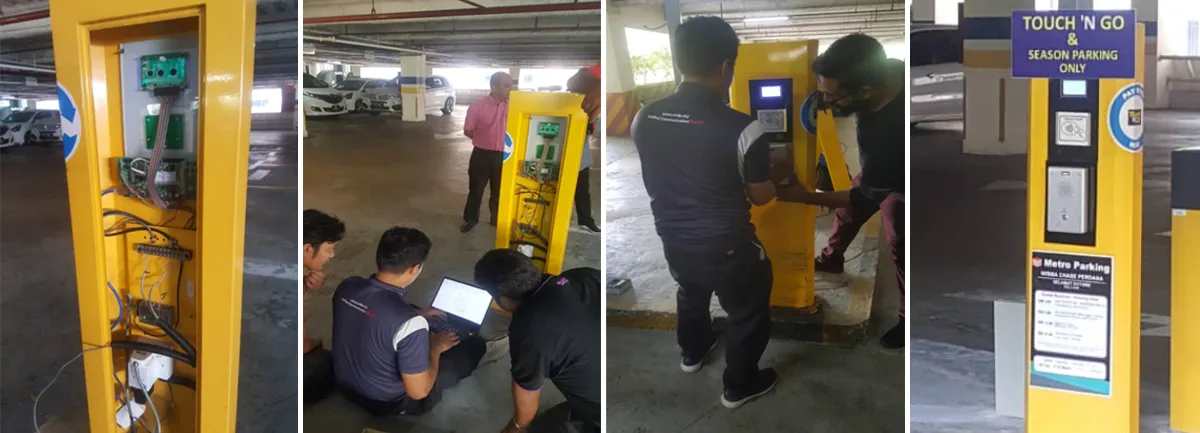 Устройство внутренней связи Becke i12 SIP Voice Intercom установлено на въездах и выездах парковки
