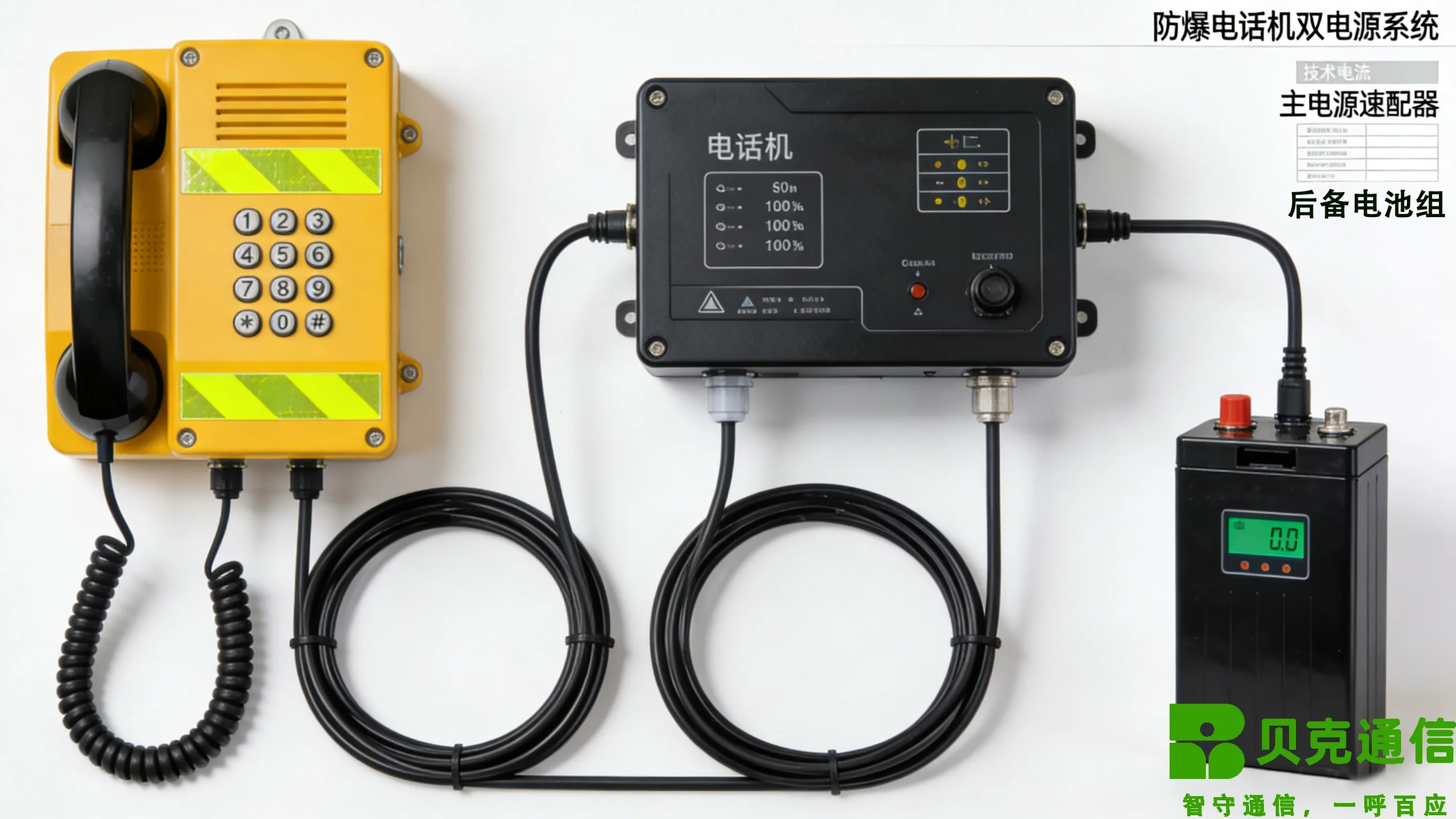 Двойные источники питания Безопасная угольная шахта Домофон станция Надежность