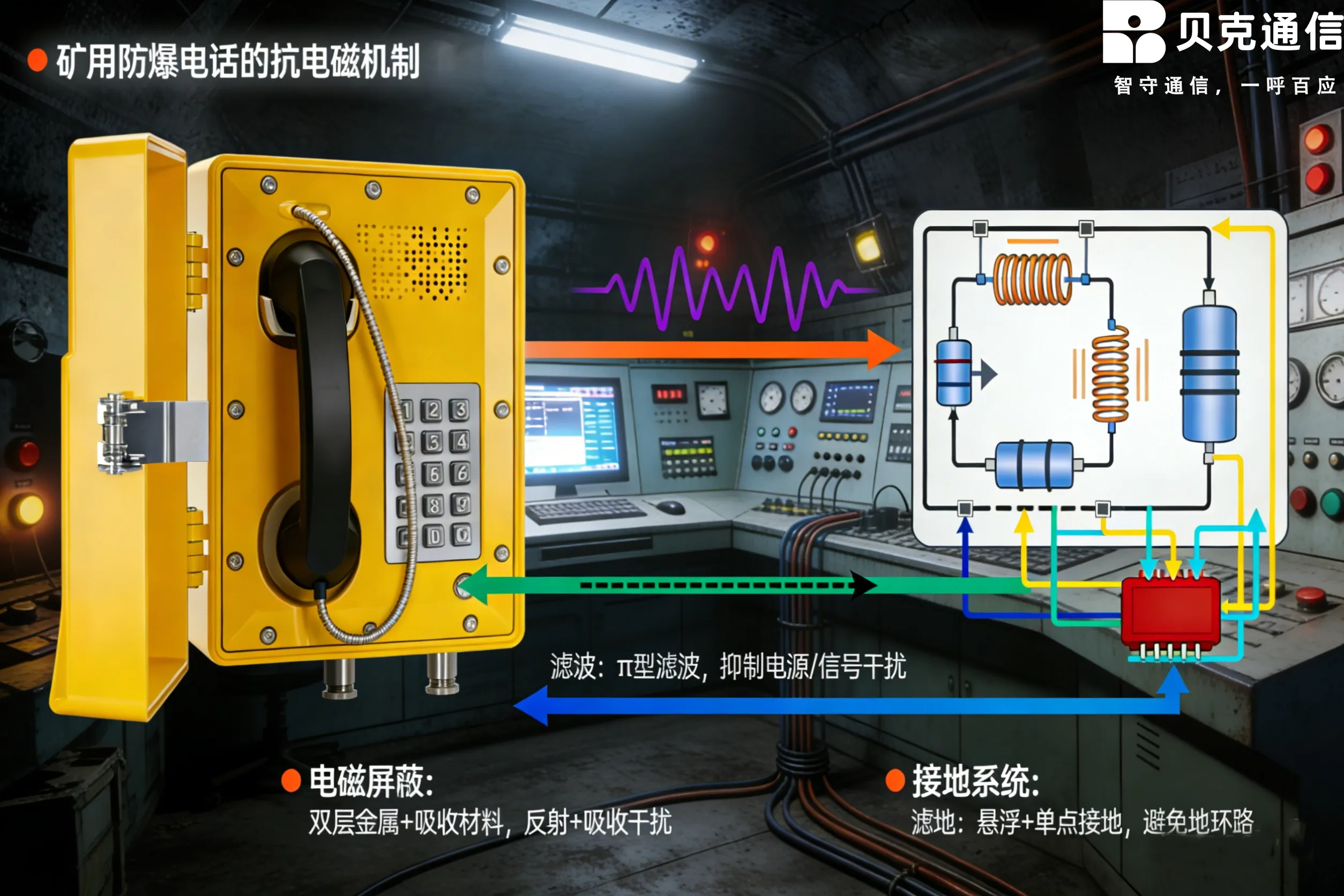 ЭМС и экологическая адаптивность горных взрывозащищенных телефонов