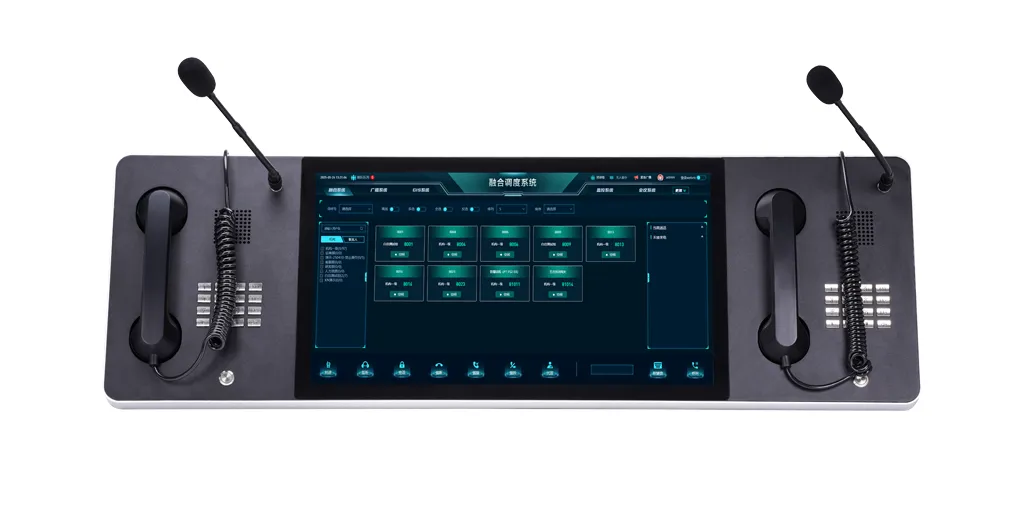 21,5-дюймовая диспетчерская консоль с двумя телефонами